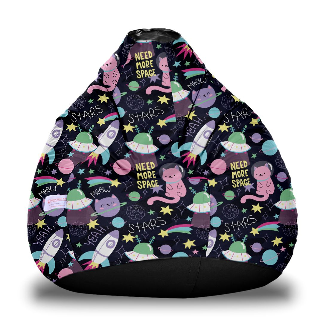 Orka Kids Digital Printed Filled Bean Bag With Beans (D4)